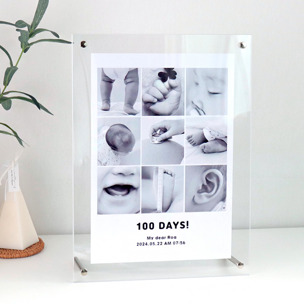 탁상볼트형 아크릴액자 (A4-가로세로겸용) 26 x 35cm 두께 3+3mm