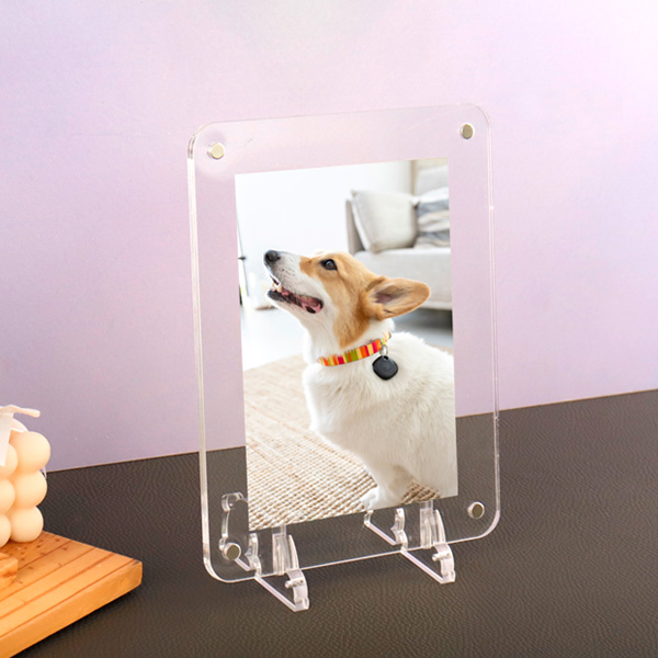 아크릴 탁상용 자석 액자 18 x 23cm (5R-세로) 두께 3mm+3mm 5x7