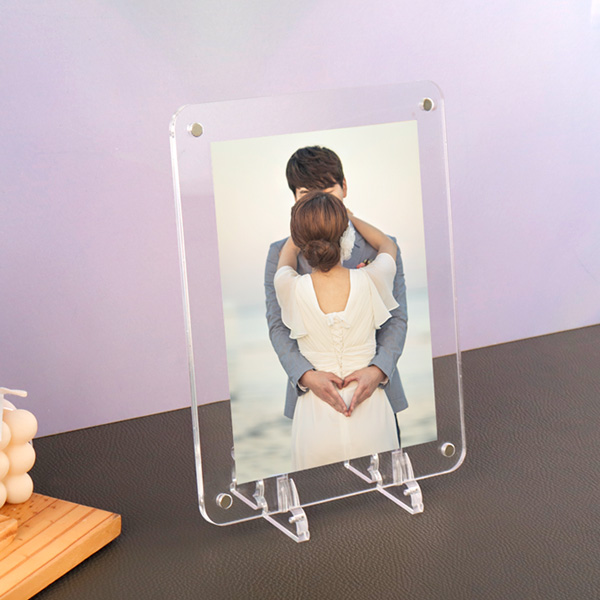 아크릴 탁상용 자석 액자 19.8 x 26cm (A5-세로) 두께 3mm+3mm