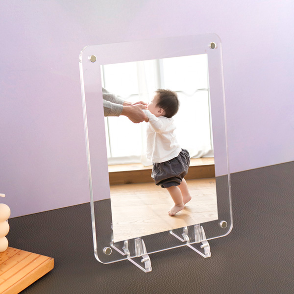 아크릴 탁상용 자석 액자 20 x 25cm (6R-세로) 두께 3mm+3mm 6x8