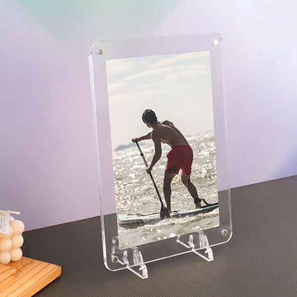 아크릴 탁상용 자석 액자 23 x 31cm (B5-세로) 두께 3mm+3mm