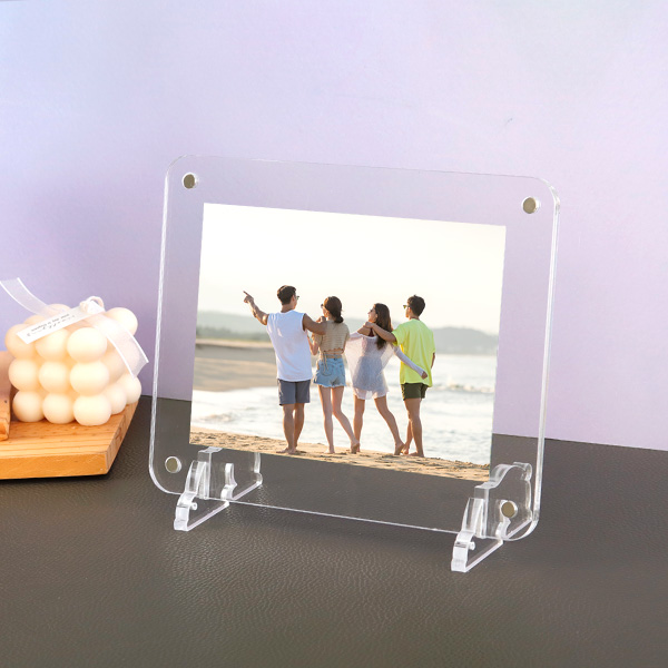 아크릴 탁상용 자석 액자 25 x 20cm (6R-가로) 두께 3mm+3mm 6x8
