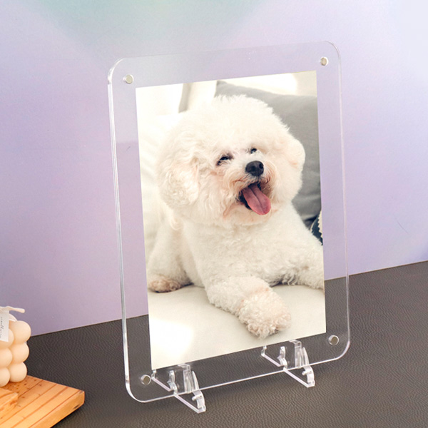 아크릴 탁상용 자석 액자 26 x 31cm (8R-세로) 두께 3mm+3mm 8x10