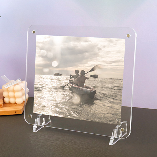 아크릴 탁상용 자석 액자 31 x 26cm (8R-가로) 두께3+3mm 8x10
