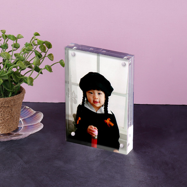 아크릴 자석액자 10 x 15cm 납골당용 두께10mm+10mm