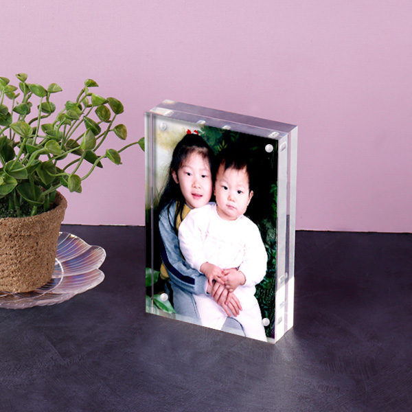 아크릴 자석액자 10 x 15cm 납골당용 두께15mm+15mm