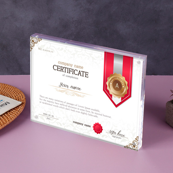 아크릴 자석 POP꽂이 A5 26x19.8cm 두께10mm+10mm