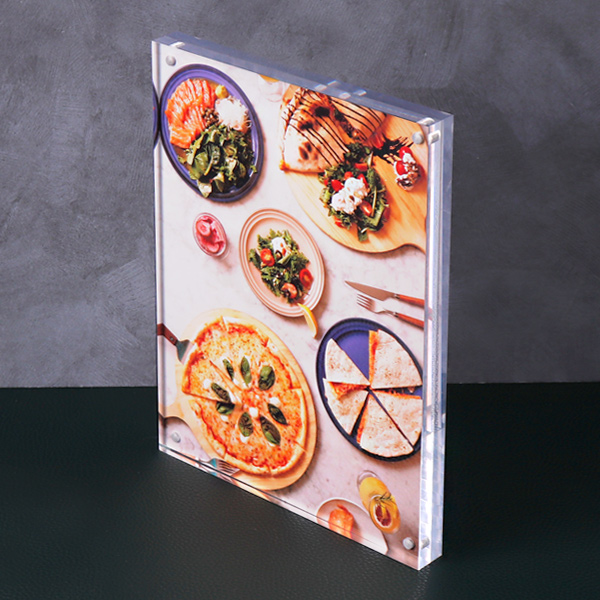 아크릴 자석 POP꽂이 A4 26x35cm 두께10mm+10mm