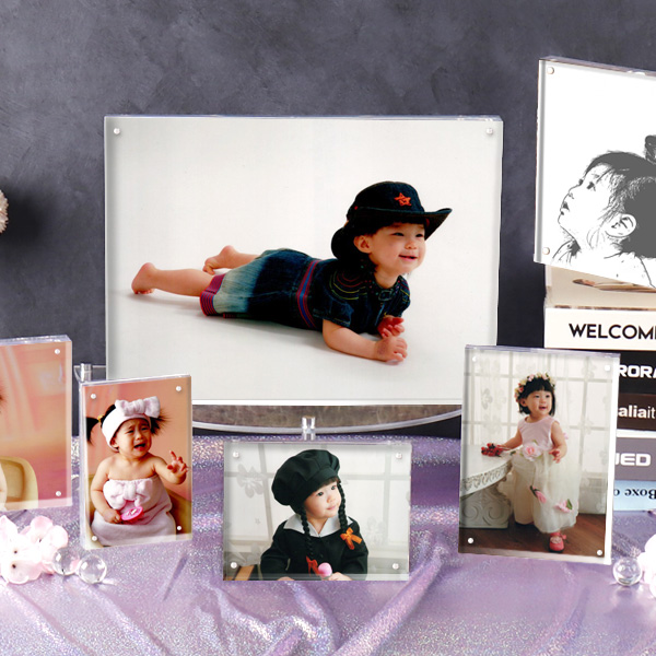 아크릴 자석액자 투명 포토테이블 인테리어 소품