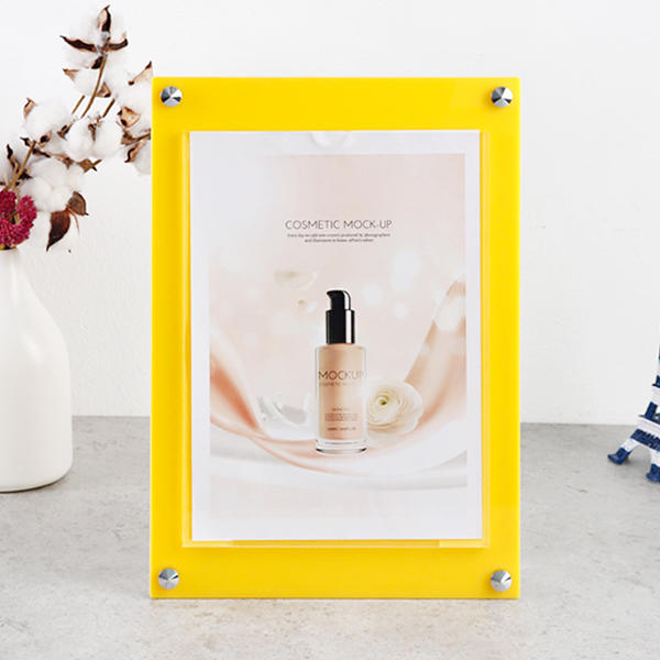 A4 아크릴 안내 게시판 52 x 78cm 포켓 4개 LNB2212