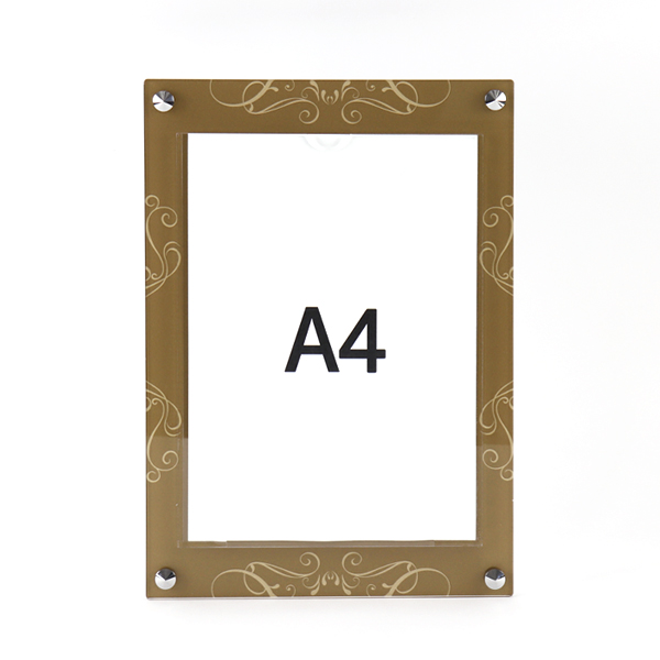 A4 아크릴 안내 게시판 52 x 78cm 포켓 4개 LNB2212