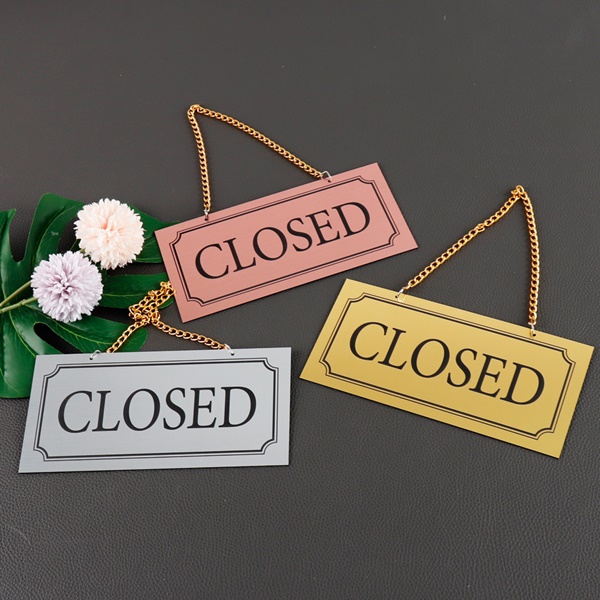 오픈클로즈 단면걸이 매장 영업 안내판 도어사인 24종