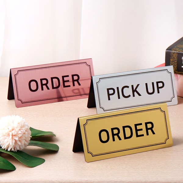 메탈 코팅 오더 픽업 리턴 알림판 A형 ORDER PICK UP RETURN