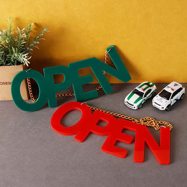 아크릴 레터링 도어사인 OPEN 컬러 스카시 문패 알림판 아크릴 레터링 도어사인 OPEN 컬러 스카시 문패 알림판