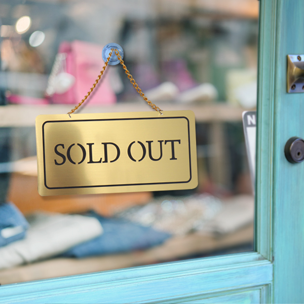 솔드아웃 단면걸이 메탈 코팅판 표시판 미니간판