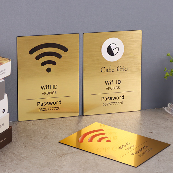 와이파이 안내판 wifi 비밀번호 알림판