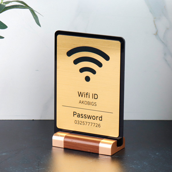 와이파이 안내판 wifi 비밀번호 알림판