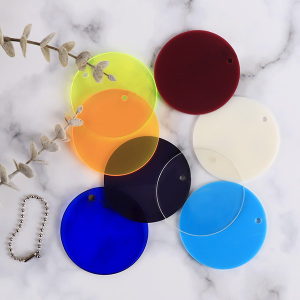 아크릴 와패 원형 3T 약7cm 사이즈 색상 선택 가능