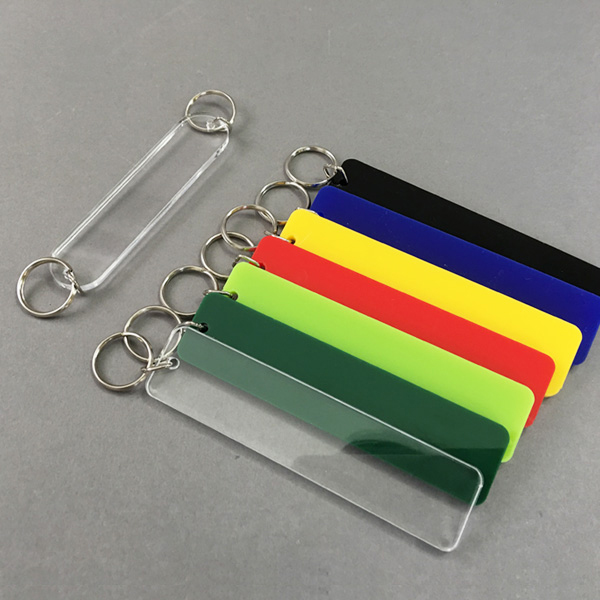 아크릴 무지 열쇠고리 키홀더 키링 막대형 장식고리
