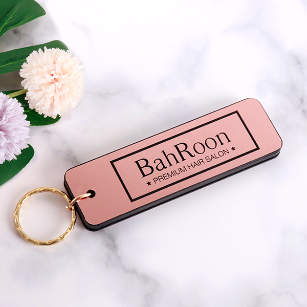 메탈 로즈골드 키링 열쇠고리 코팅판 로고맞춤제작 고급열쇠고리