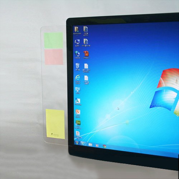 아크릴 모니터 메모보드250x80mm 2T메모판 메모관리 홀더