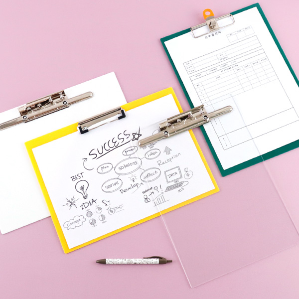 아크릴 클립보드 A4 필기 문서 서류판