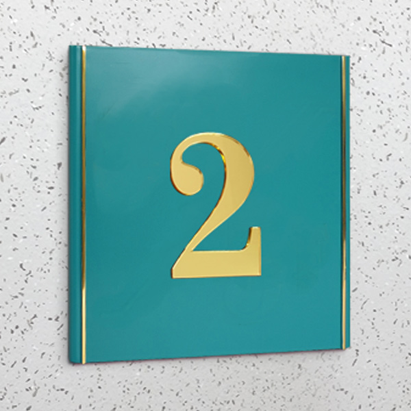 층표시BY 옥색 금경 22x22cm (BYLB-3a)