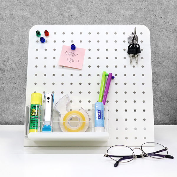 미니 철제 책상 인테리어 타공판 소품걸이 악세사리 정리 YJ