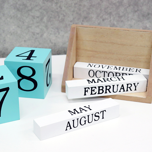 미니 탁상용 책상 달력 YJ 큐브 무한 캘린더