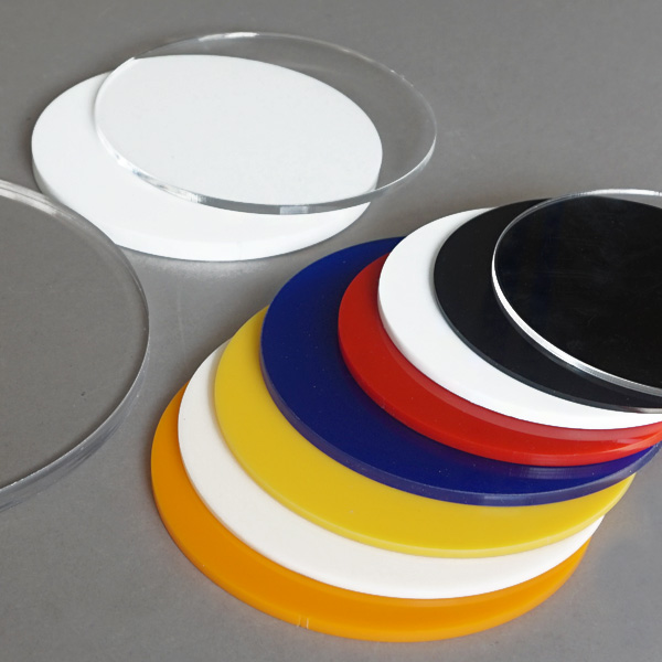 원형 아크릴 레이저 가공 두께 3mm 투명 컬러