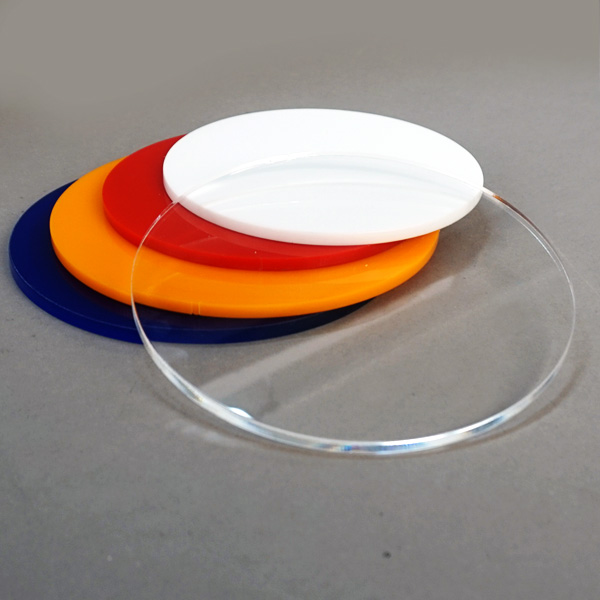 원형 아크릴 레이저 가공 두께 5mm 투명 컬러