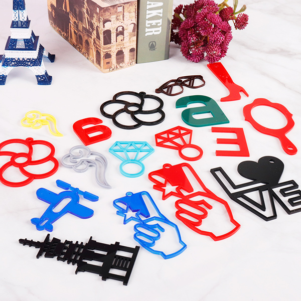 아크릴 레이저 복잡한 도형 가공 자유재단 아크릴가공 (자동계산) 