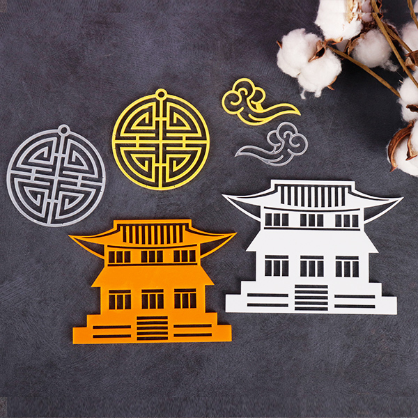 아크릴 레이저 복잡한 도형 가공 자유재단 아크릴가공 (자동계산) 