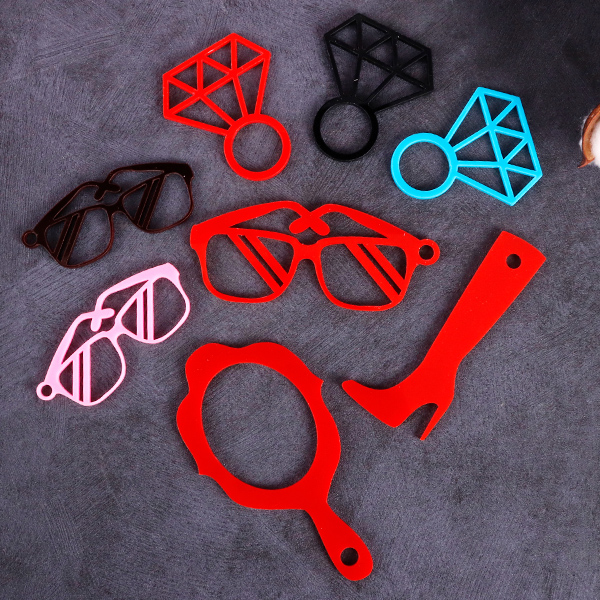 아크릴 레이저 복잡한 도형 가공 자유재단 아크릴가공 (자동계산) 