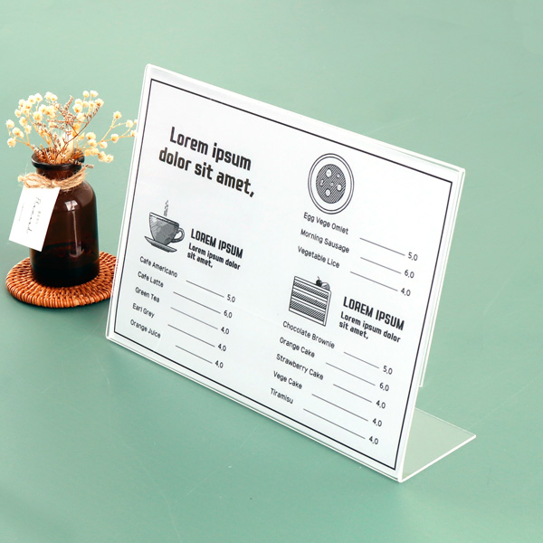 아크릴 단면쇼케이스 A4 가로 50개 세트 29.7 x 21 cm