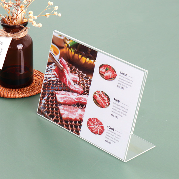 아크릴 단면쇼케이스 B6 가로 18.2 x 12.8 cm (DLB1812)