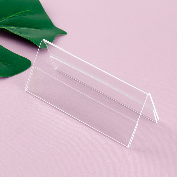 아크릴 POP 양면 쇼케이스 이름표 종이 인쇄 꽂이