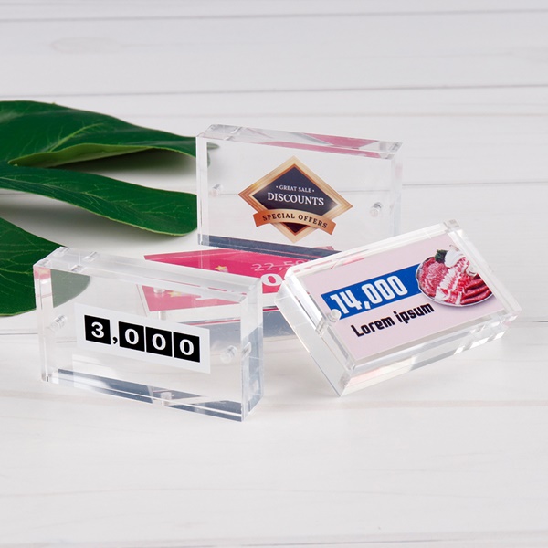 투명 아크릴 프라이스칩 가게 매장가격표 고급형 가격표시_JF0605