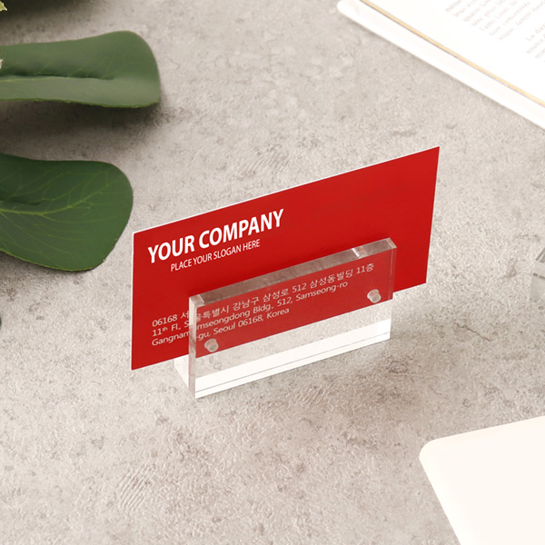 투명 아크릴 자석 명함 정리 진열명함꽂이_JF0605