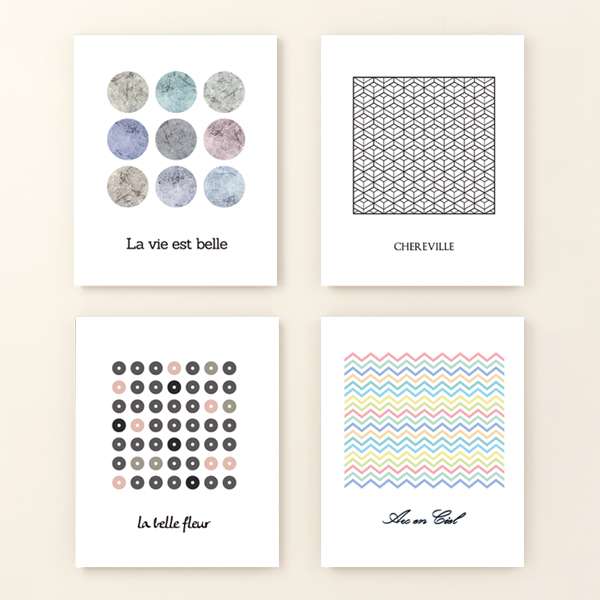 패턴 모던 캔버스 액자  북유럽인테리어 그림액자