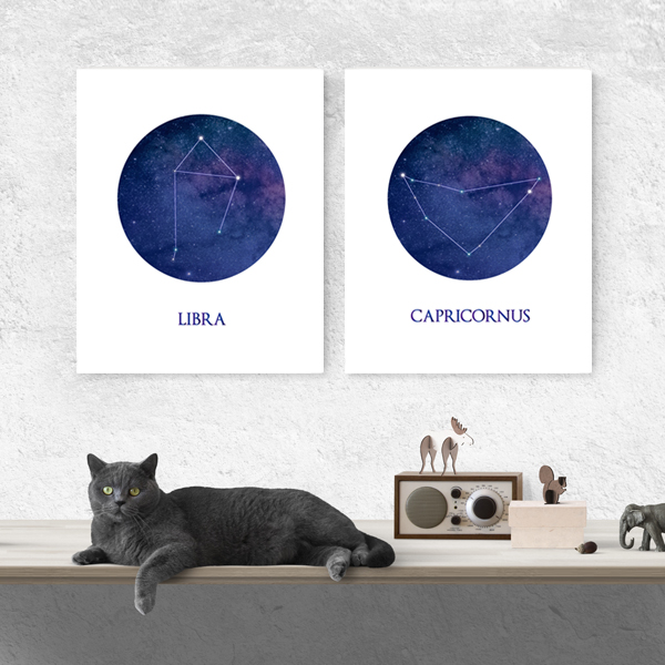별자리 북유럽 벽걸이액자  인테리어 사진 패브릭액자