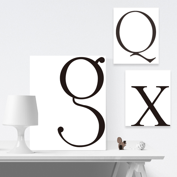 알파벳 이니셜 캔버스 액자  포인트 인테리어 소품