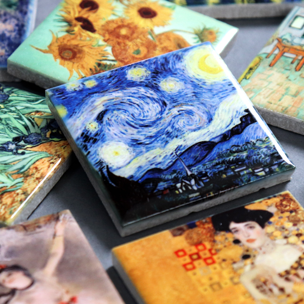 미니 명화 타일액자 자석 마그넷 사진타일