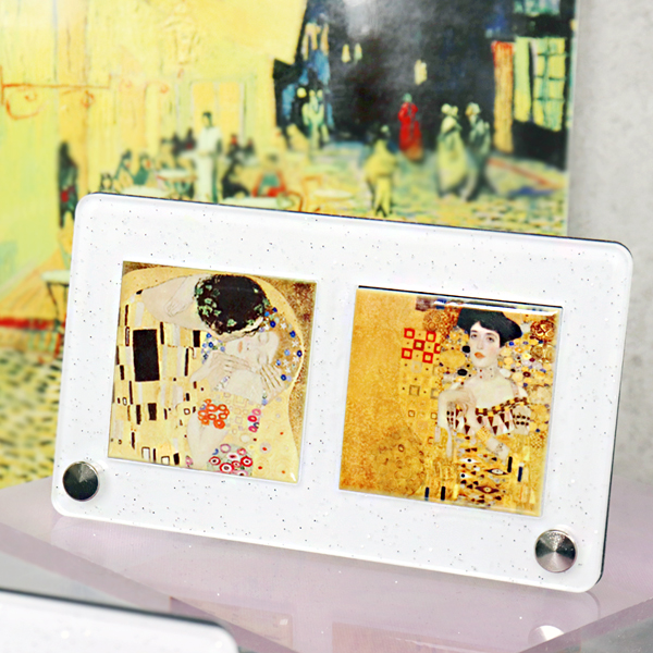 명화 타일액자 2구세트 인테리어 테이블 액자