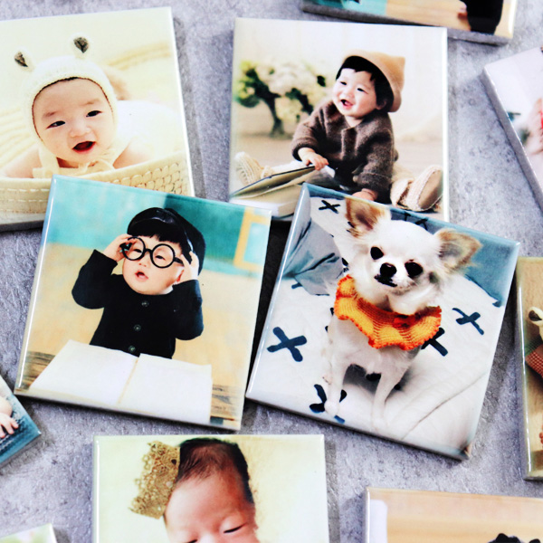 주문제작 포토타일 포인트 냉장고자석 자석 마그네틱 미니타일