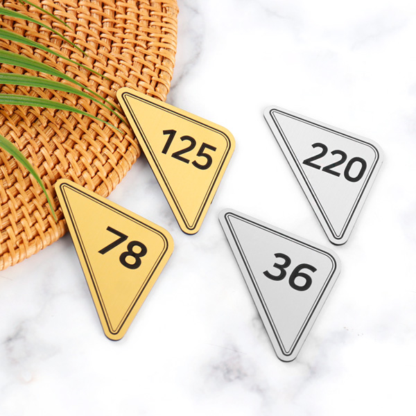 메탈 삼각 테이블 번호 스티커 식당 락커 사물함 넘버링 숫자판