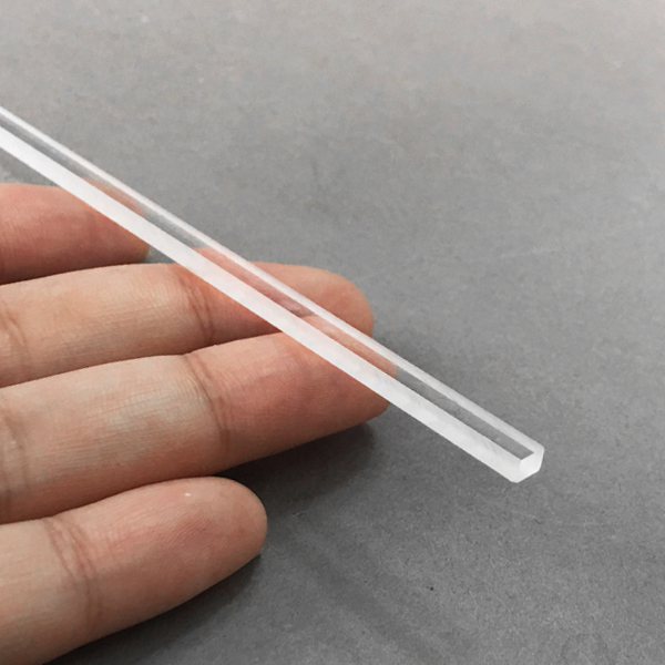 포켓제작용 아크릴 쫄대 사각 투명 4x3mm 길이30cm