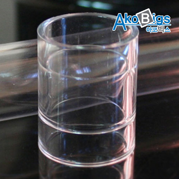 파이프용 엘보 I자 내경80&Oslash; 파이프연결대투명관 실험실 연결고리