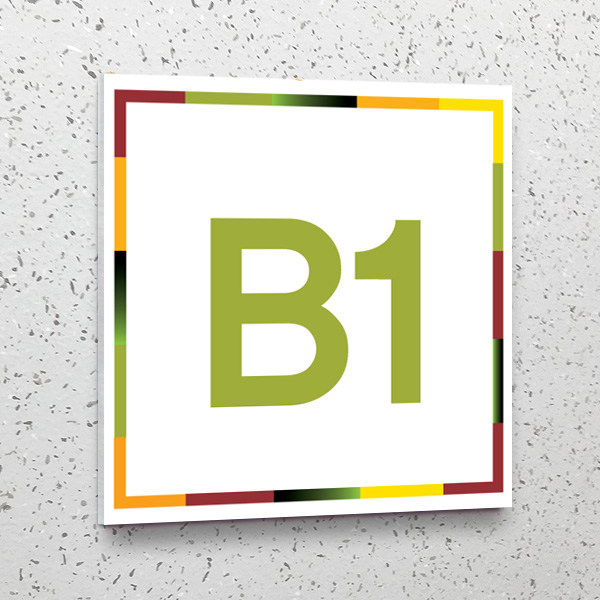 층표시 21x21cm 포맥스UV인쇄 계단표시