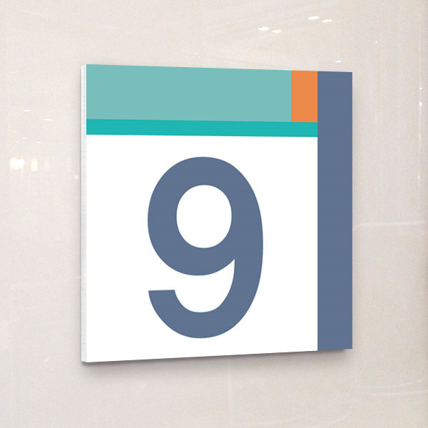 층표시 17x17cm 포맥스UV인쇄  층별표시